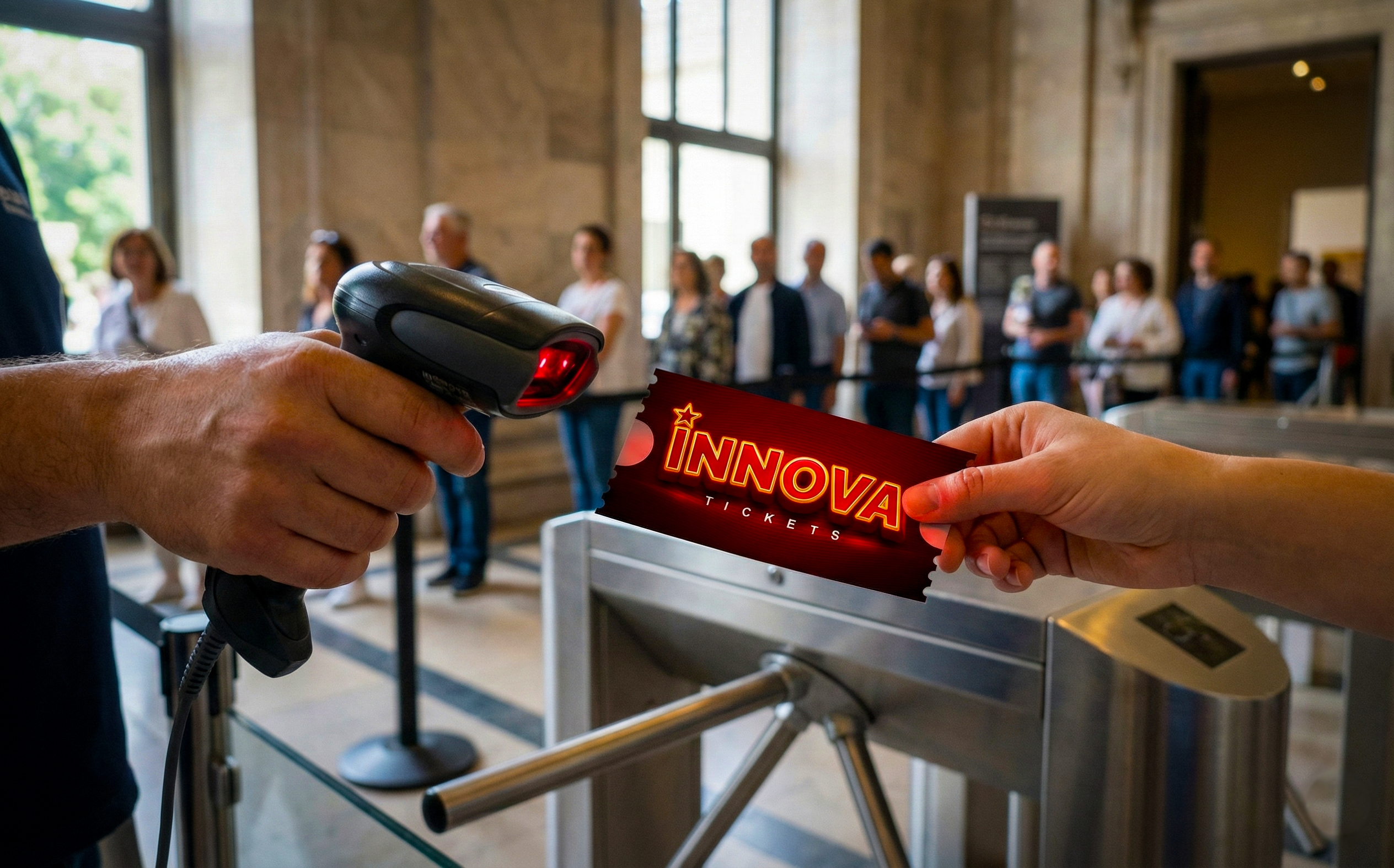 Innova Tickets - Scanning ticket design